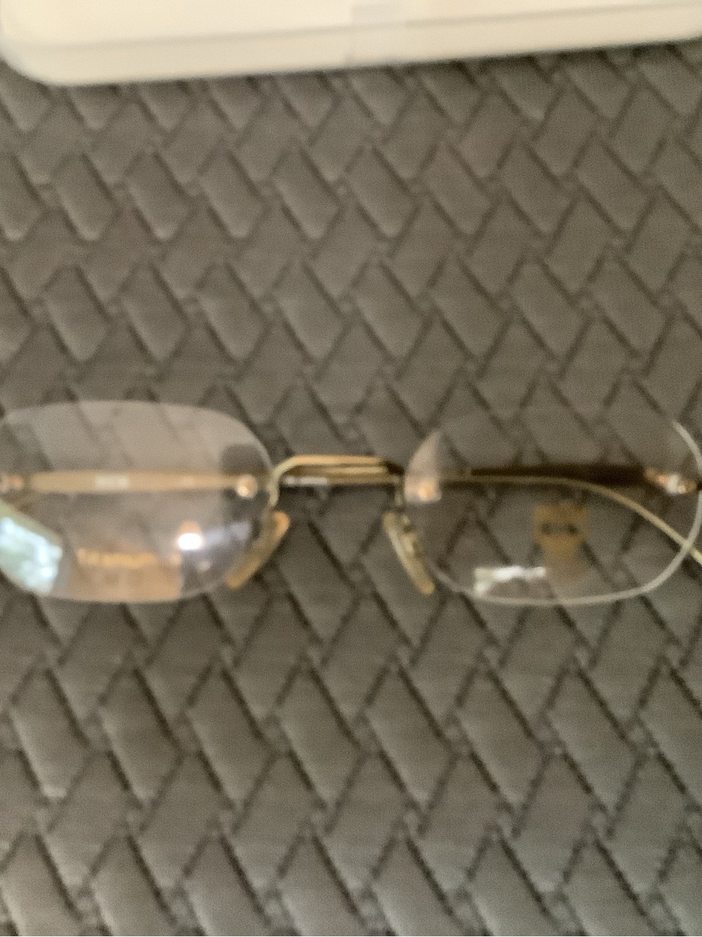 MCM Rimless Titanium Eyeglasses in Gold Tone - Picture 3 of 8